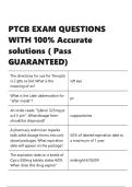 PTCB EXAM QUESTIONS WITH 100- Accurate solutions &lpar; Pass GUARANTEED&rpar;&period;