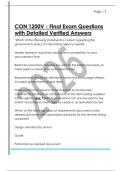 CON 1200V - Final Exam Questions  with Detailed Verified Answers