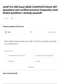 JAMF Pro 100 Exam 2025&vert; COMPLETE EXAM SET &lpar;questions and verified answers&rpar; frequently most tested questions &vert; already passed&excl;&excl;