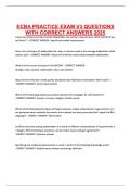 ECBA PRACTICE EXAM V3 QUESTIONS WITH CORRECT ANSWERS 