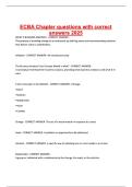 ECBA Chapter questions with correct answers