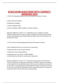 ECBA EXAM QUESTIONS WITH CORRECT ANSWERS