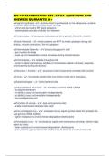 BIO 141 EXAMINATION SET ACTUAL QUESTIONS AND ANSWERS GUARANTEE A&plus;