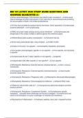 BIO 141 LATEST 2026 STUDY GUIDE QUESTIONS AND ANSWERS GUARANTEE A&plus;