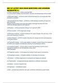 BIO 141 LATEST 2026 EXAM QUESTIONS AND ANSWERS GUARANTEE A&plus;