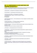 BIO 141 COMPREHENSIVE EXAM QUESTIONS AND ANSWERS GUARANTEE A&plus;