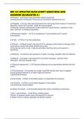 BIO 141 UPDATED EXAM SCRIPT QUESTIONS AND ANSWERS GUARANTEE A&plus;