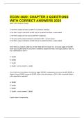 ECON 3020- CHAPTER 2 QUESTIONS WITH CORRECT ANSWERS 