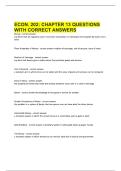 ECON&period; 202- CHAPTER 13 QUESTIONS WITH CORRECT ANSWERS&period;