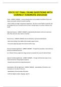 EDCO 557 FINAL EXAM QUESTIONS WITH CORRECT ANSWERS 