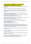 EPIC BRIDGES COMPREHENSIVE UPDATED EXAM QUESTIONS AND ANSWERS GUARANTEE A&plus;