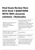 Final Exam Review Nurs 6531 Deck 1 QUESTIONS WITH 100- Accurate solutions &plus;Rationales