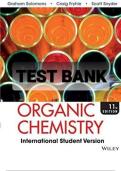 Test Bank for Organic Chemistry by Solomons&comma; Fryhle&comma; Snyder & Antilla &vert; Complete Study Guide and Solutions Manual