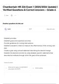 Chamberlain NR 226 Exam 1 &lpar;2025&sol;2026 Update&rpar; &vert; Verified Questions & Correct Answers &ndash; Grade A