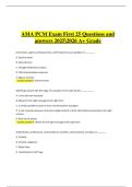 AMA PCM Exam &ndash; First 25 Questions & Verified Answers &vert; 2025&sol;2026 A&plus; Grade