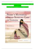 TEST BANK For Maternal Child Nursing Care 3rd Canadian Edition By  Keenan Lindsay  &vert; Verified Chapter's 1 - 25 Updated &vert; Complete