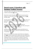 Deomi-exam 2 Questions with  Detailed Verified Answers
