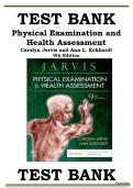 Test Bank - Physical Examination and Health Assessment&comma; 9th Edition by Carolyn Jarvis&comma; and Ann L&period; Eckhardt&comma; &lpar;All Chapters 1-32 &vert; Newest Update 2026&period;