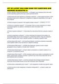 CPT 101 LATEST 2026 CORE EXAM TEST QUESTIONS AND ANSWERS GUARANTEE A&plus;