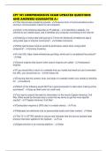 CPT 101 COMPREHENSIVE EXAM UPDATED QUESTIONS AND ANSWERS GUARANTEE A&plus;