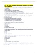 CPT 101 FINAL EXAM ACTUAL QUESTIONS AND ANSWERS GUARANTEE A&plus;