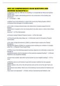 ANFI 205 COMPREHENSIVE EXAM QUESTIONS AND ANSWERS GUARANTEE A&plus;