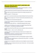 ANFI 205 UPDATED EXAM SCRIPT QUESTIONS AND ANSWERS GUARANTEE A&plus;