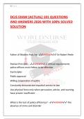 DCJS EXAM &lpar;ACTUAL&rpar; 101 QUESTIONS AND ANSWERS 2026 WITH 100&percnt; SOLVED SOLUTION