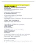 CNE LATEST 2026 CORE EXAM TEST QUESTIONS AND ANSWERS GUARANTEE A&plus;