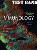 Kuby Immunology Test Bank 8th Edition &vert; All Chapters &plus; Digital Update &vert; Grade A&plus; Verified
