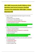 NSG 3480 Community Health Midterm Exam  Questions And Correct Answers &lpar;Verified  Answers&rpar; Plus Rationales 2026 Q&A &vert; Instant  Download Pdf 