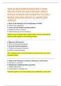 OSHA 10-HOUR CONSTRUCTION SAFETY EXAM  PRACTICE EXAM 100 QUESTIONS AND CORRECT  DETAILED ANSWERS FOR GUARANTEED SUCCESS &sol;  NEWEST 2025&sol;2026 GRADED A&plus;&vert;&vert;BRAND NEW  VERSION&excl;&excl; 