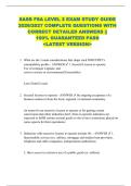 SASB FSA LEVEL 2 EXAM STUDY GUIDE  2026&sol;2027 COMPLETE QUESTIONS WITH  CORRECT DETAILED ANSWERS &vert;&vert;  100&percnt; GUARANTEED PASS  <LATEST VERSION> 