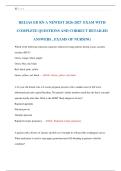 RELIAS ED RN A NEWEST 2026-2027  EXAM WITH  COMPLETE QUESTIONS AND CORRECT DETAILED  ANSWERS &comma; EXAMS OF NURSING 