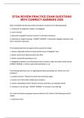 EFDA REVIEW PRACTICE EXAM QUESTIONS WITH CORRECT ANSWERS 