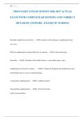 NBEO PART 2 EXAM NEWEST 2026-2027 ACTUAL  EXAM WITH COMPLETE QUESTIONS AND CORRECT  DETAILED ANSWERS &comma; EXAMS OF NURSING 