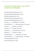 ANATOMY SCI220 FINAL TEST WITH COMPLETE ANSWERS