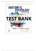TEST BANK FOR Anatomy & Physiology  11th Edition by Kevin T&period; Patton ISBN&colon;978-0323775717 COMPLETE GUIDE ALL CHAPTERS COVERED 100&percnt; VERIFIED A&plus; GRADE ASURED&excl;&excl;&excl;&excl;&excl; NEW LATEST UPDATE&excl;&excl;&excl;&excl;&excl;