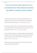 C&S TMC EXAM ONE NEWEST 2026-2027 ACTUAL  EXAM PREPARATION WITH COMPLETE QUESTIONS  AND CORRECT ANSWERS &comma; EXAMS OF NURSING
