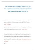 C&S TMC EXAM TWO NEWEST 2026-2027 ACTUAL  EXAM PREPARATION WITH COMPLETE QUESTIONS  AND CORRECT ANSWERS GRADED A&plus;