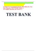 Test Bank for Gerontological Nursing 10th Edition &lpar;LWW&comma; 2025&rpar; by Charlotte Eliopoulos&comma; Isbn no&semi; 9781975242558&comma; all 36 Chapters Covered