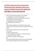 ICC GCP Commercial Green Construction  Professional Exam Questions And Correct  Answers &lpar;Verified Answers&rpar; Plus Rationales  2026 Q&A &vert; Instant Download Pdf 