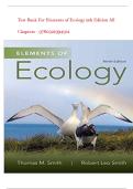 Test Bank For Elements of Ecology 9th Edition All Chapters - complete guide -latest version 2026 &lowbar;isbn9780321994912