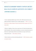 HESI RN LEADERSHIP VERSION 2 NEWEST 2026-2027  REAL EXAM COMPLETE QUESTIONS AND CORRECT  ANSWERS GRADED A&plus;