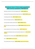 Electrical level 3 final exam questions with correct answers RATED A&plus;