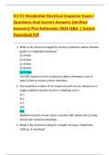 ICC E1 Residential Electrical Inspector Exam I  Questions And Correct Answers &lpar;Verified  Answers&rpar; Plus Rationales 2026 Q&A &vert; Instant  Download Pdf