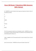 Econ 340 Exam 1 Questions With Answers 100&percnt; Solved 