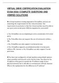 VIRTUAL DRIVE CERTIFICATION EVALUATION EXAM 2026 COMPLETE QUESTIONS AND VERIFIED SOLUTIONS