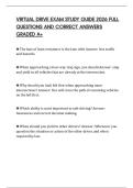 VIRTUAL DRIVE EXAM STUDY GUIDE 2026 FULL QUESTIONS AND CORRECT ANSWERS GRADED A&plus;