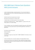 NSG 3800 Exam 3 Review Exam Questions With Correct Answers&period;